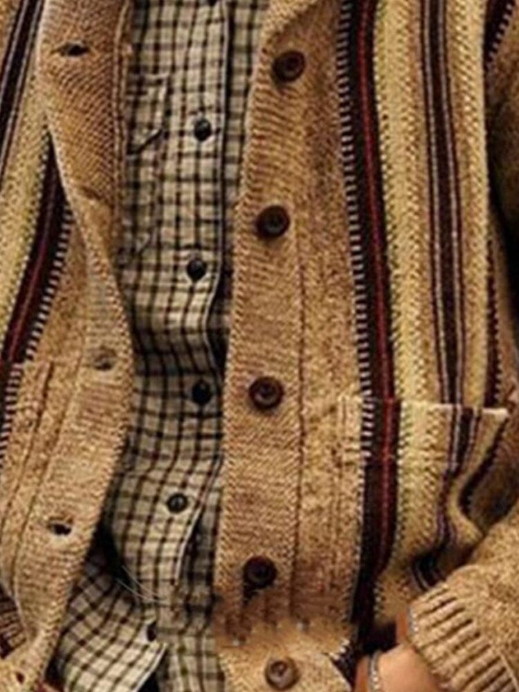 Coofandy Long Sleeve Jacquard Sweater Jacket coofandystore 