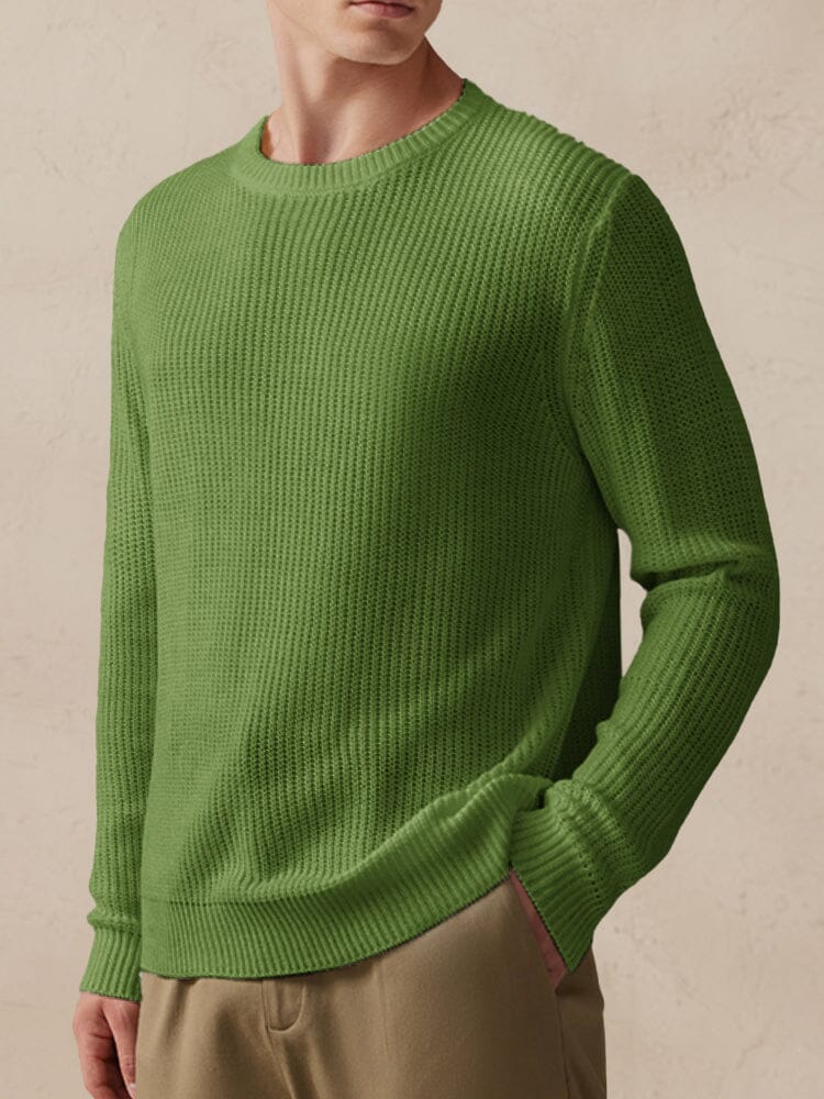 Soft Versatile Knit Sweater Sweater coofandystore Green S 