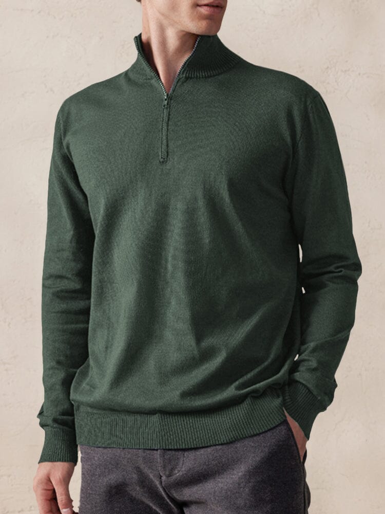 Casual Turtleneck Pullover Sweatshirt Hoodies coofandy Green M 