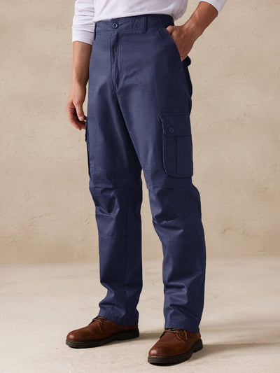Comfy 100% Cotton Cargo Pants Pants coofandystore Blue S 