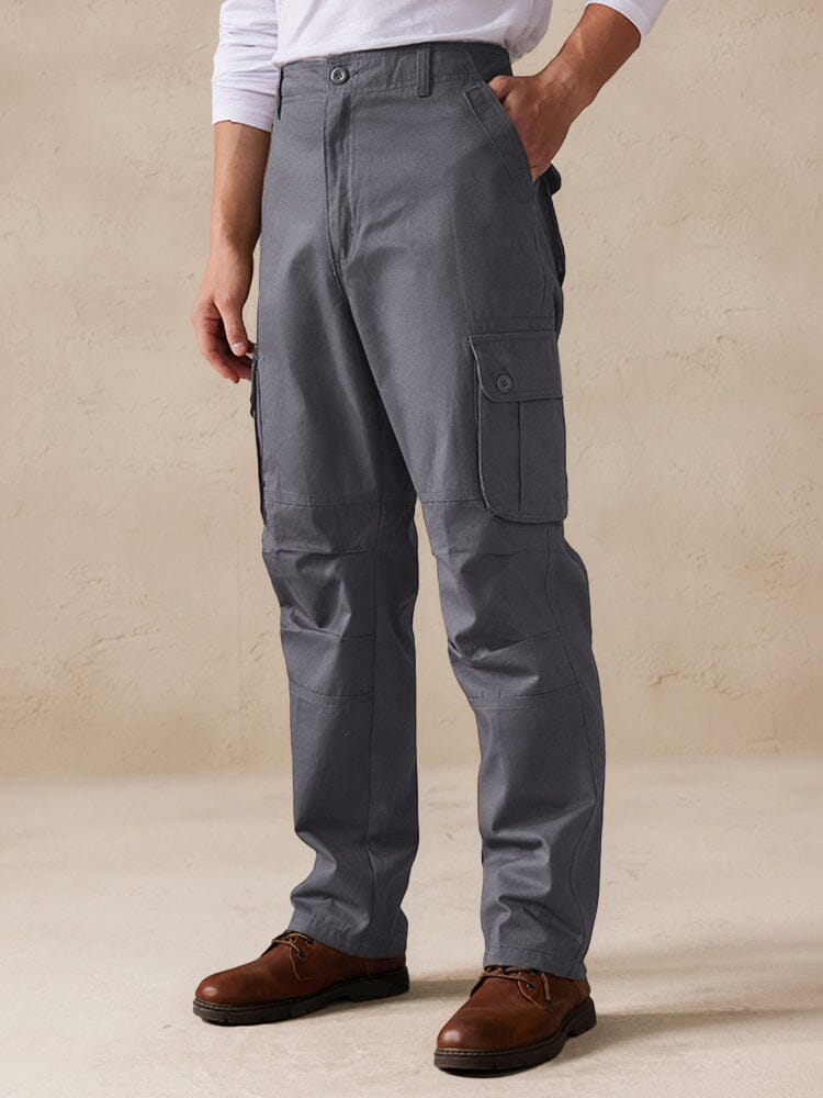 Comfy 100% Cotton Cargo Pants Pants coofandystore Grey S 
