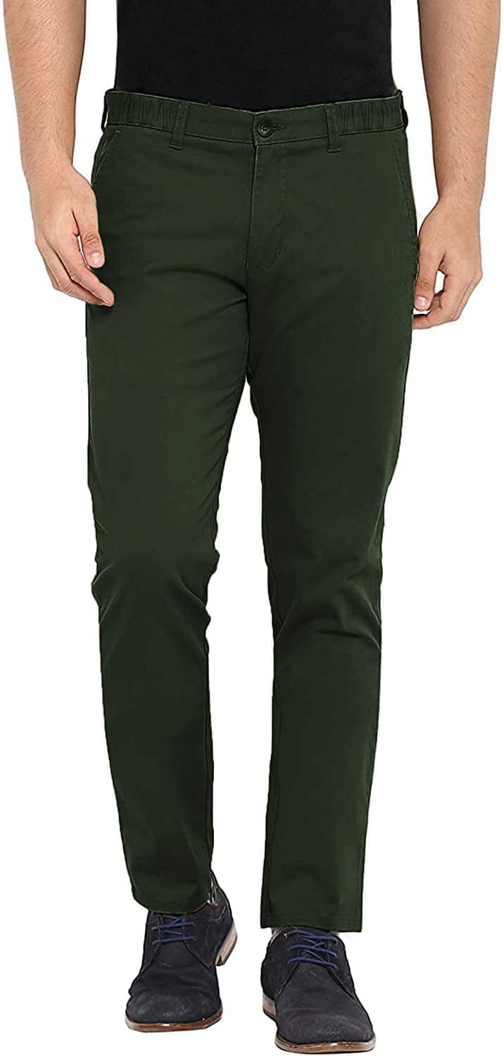 Coofandy Cotton Chino Pants (US Only) Pants COOFANDY Store Army Green Small 