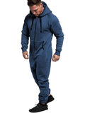 Hooded Lightweight Athletic One-piece Tracksuit with Pockects (US Only) Sports Set Coofandy&