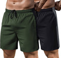 2 Pack Gym Quick Dry Running Shorts (US Only) Pants Coofandy&
