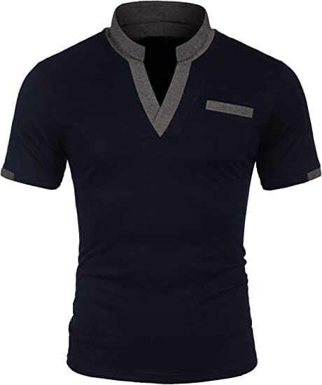 Coofandy T-Shirt with Pocket (US Only) T-shirt coofandy Navy S 