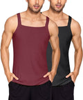 2 Pack Tank Tops Cotton Workout Undershirts (US Only) Tank Tops Coofandy&
