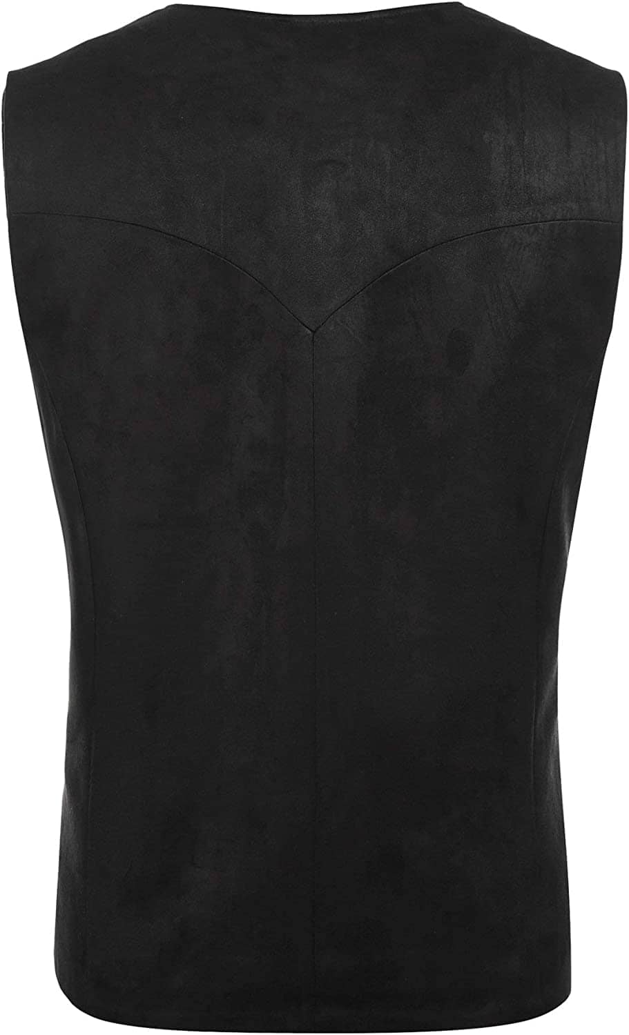 Western Suede Leather Vest Suit (US Only) Vest Coofandy's 