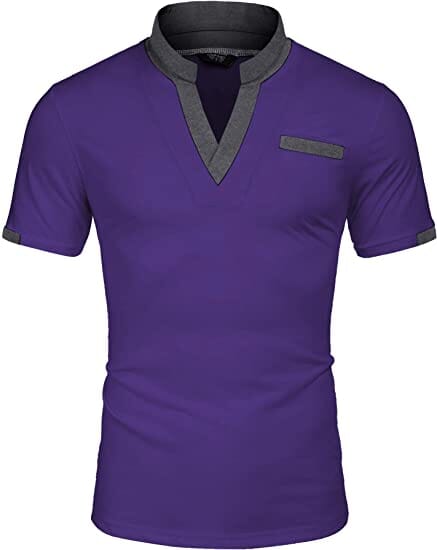Coofandy T-Shirt with Pocket (US Only) T-shirt coofandy Purple S 