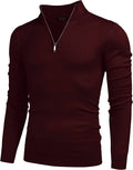 Zip Up Slim Fit Lightweight Pullover Polo Sweater (US Only) Fashion Hoodies & Sweatshirts COOFANDY Store 