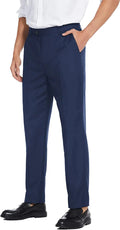 Classic Fit Flat Front Straight Pants (US Only) Pants COOFANDY Store 