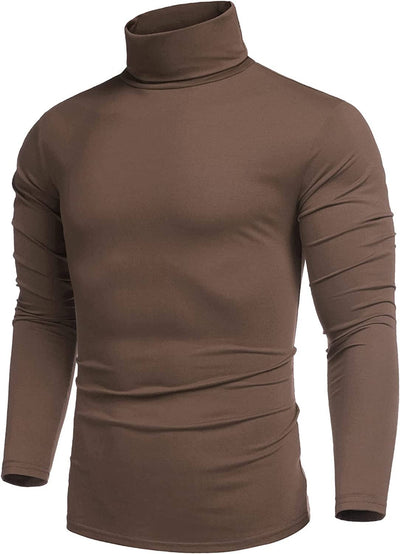 Slim Fit Turtleneck Basic Cotton Sweater (US Only) Sweaters COOFANDY Store 