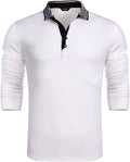 Slim Fit Cotton Polo Shirt (US Only) Shirts & Polos COOFANDY Store 01-white S 