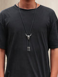Vintage Cow Skull Bolo Tie Necklace Necklace coofandystore 