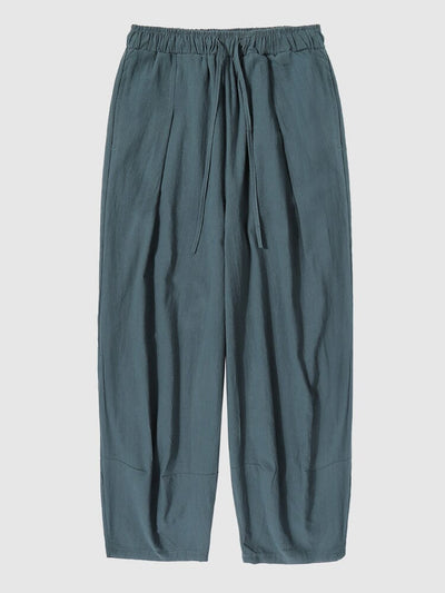 Coofandy casual bloomers linen pants coofandystore Grey Green M 