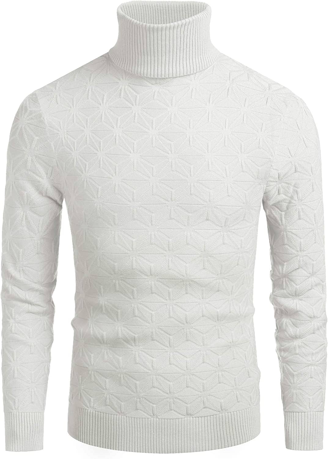Stylish Slim Fit Turtleneck Pullover Sweater (US Only) Sweaters COOFANDY Store 