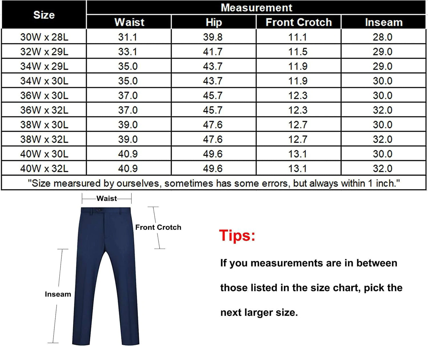 Classic Fit Flat Front Straight Pants (US Only) Pants COOFANDY Store 