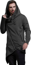 Lightweight Irregular Hem Pullover Hoodie (US Only) Hoodies COOFANDY Store 