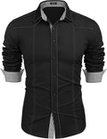 Casual Long Sleeve Shirts (US Only) Shirts Coofandy&