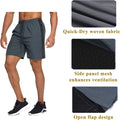 2 Pack Gym Quick Dry Running Shorts (US Only) Pants Coofandy&