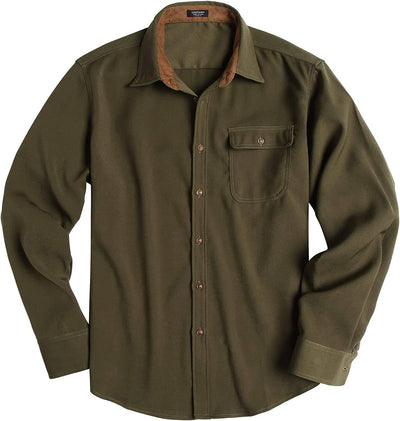 Flannel Button Down Plaid Shirts (US Only) Coat COOFANDY Store Army Green S 