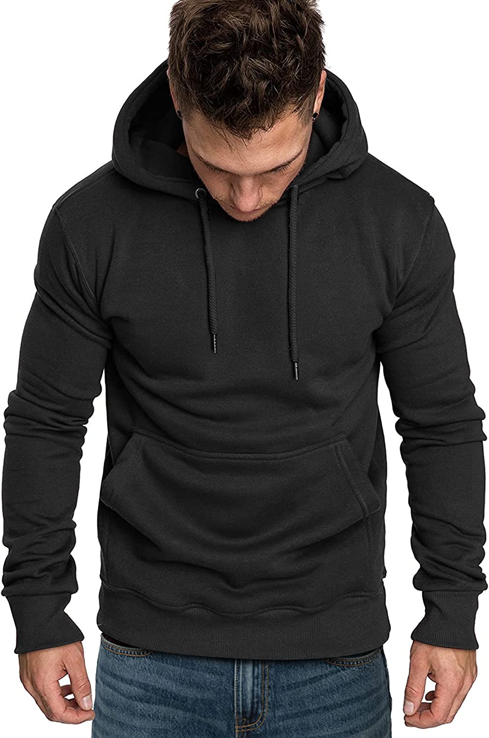 COOFANDY Men's Casual Hoodie Lightweight Long Sleeve Sports Hooded Sweatshirts Hoodies COOFANDY Store 
