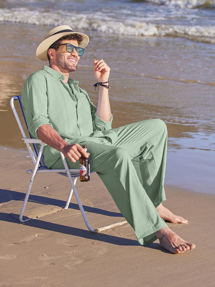Linen Beach Vacation Outfits Premium Fabric Cuban Style Stay linen-beach-vacation-outfits-premium-fabric-cuban-style-stay