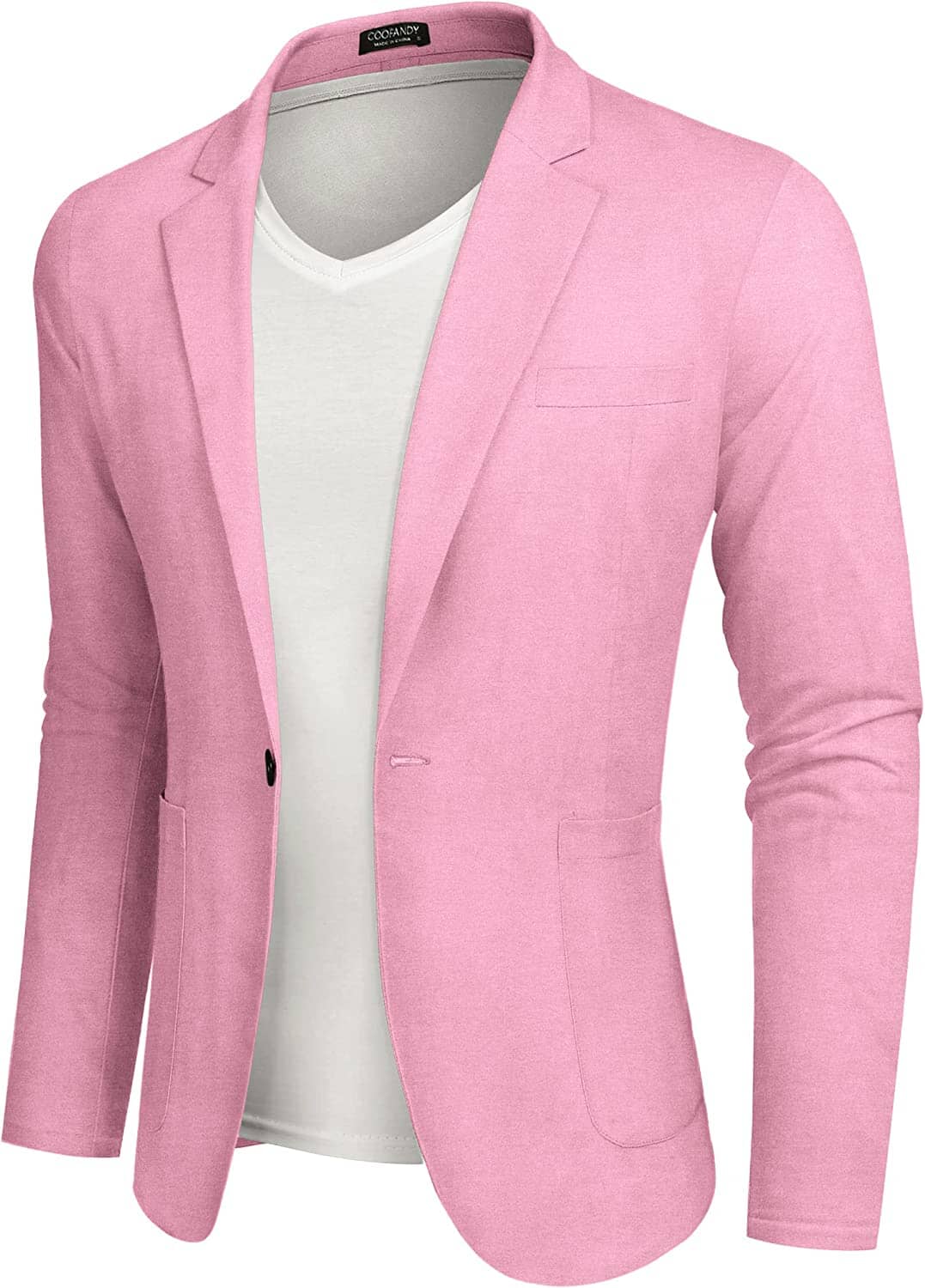 COOFANDY Heren blazer casual sportjassen slim fit pak met één knop COOFANDY Heren blazer casual sportjassen slim fit pak met één knop