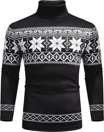 Slim Fit Basic Turtleneck Knitted Pullover Sweaters (US Only) Sweaters COOFANDY Store 