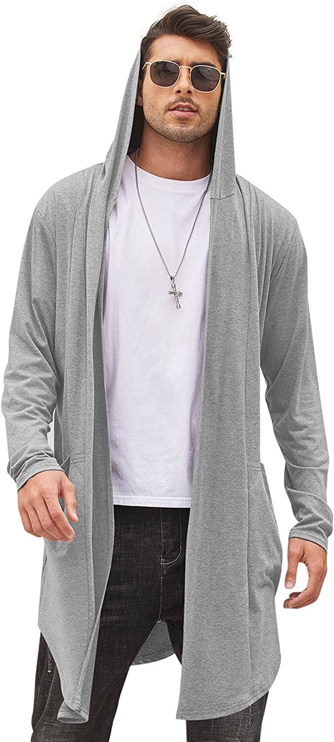 Amazon Coofandy Long Hooded Cardigan Mens Men Cardigan COOFANDY
