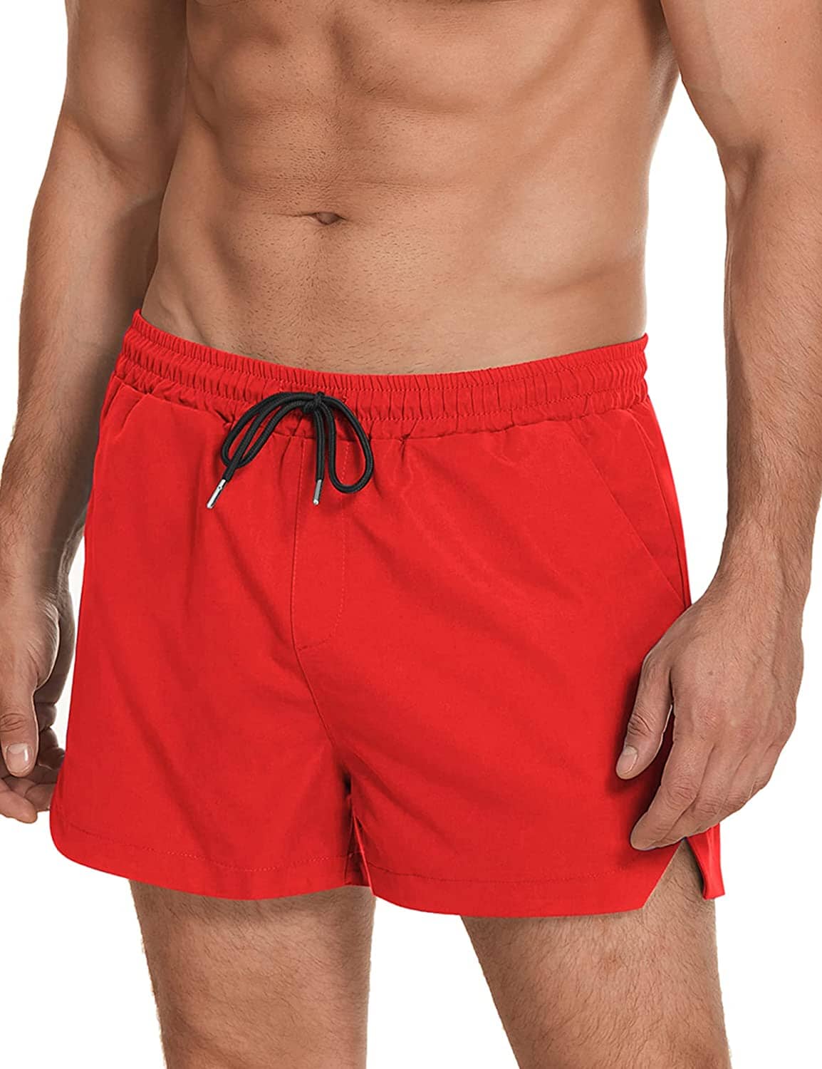 Classic Quick Dry Sport Shorts (US Only) Shorts COOFANDY Store Orange Red S 