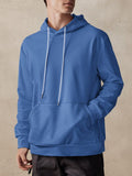 Casual Simple Pullover Hoodie Hoodies coofandystore Blue S 