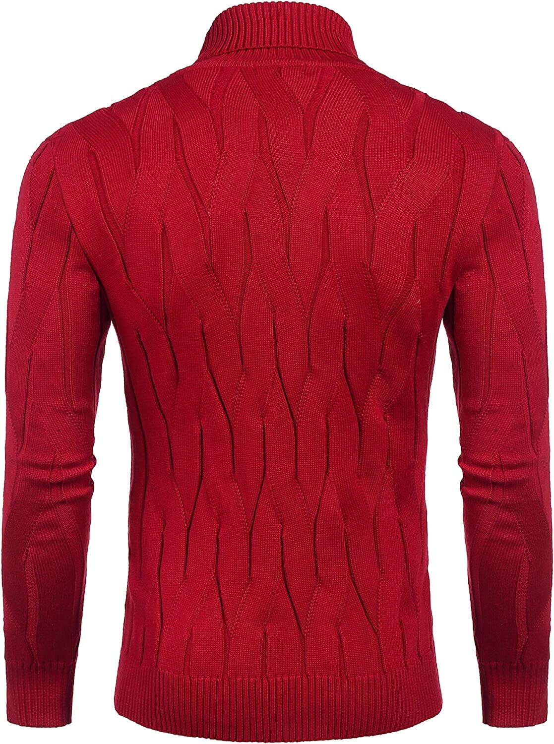 Slim Fit Turtleneck Knitted Pullover Sweaters (US Only) Sweaters Coofandy's 
