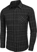 Business Button Up Plaid Shirts (US Only) Shirts Coofandy&