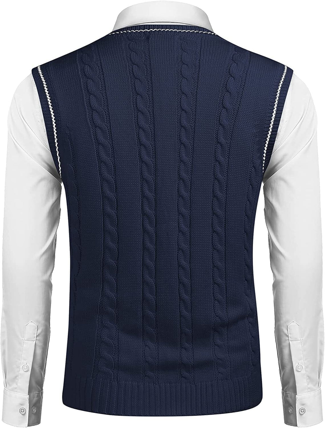 V Neck Sleeveless Knitted Vest - Soft, Lightweight & Stylish. US