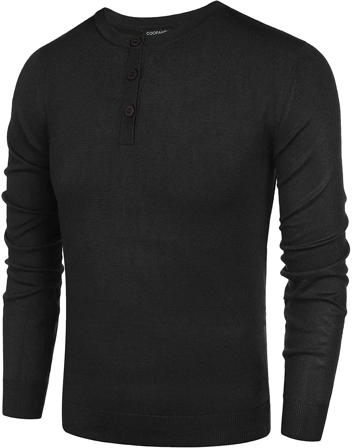 Coofandy Long Sleeve Henley Sweater (US Only) Sweaters COOFANDY Store 