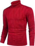 Slim Fit Turtleneck Knitted Pullover Sweaters (US Only) Sweaters Coofandy&