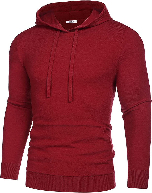 Long Sleeve Knitted Pullover Hooded Sweater (US Only) Hoodies Coofandy&