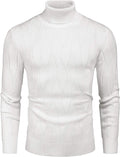 Slim Fit Turtleneck Knitted Pullover Sweaters (US Only) Sweaters Coofandy&