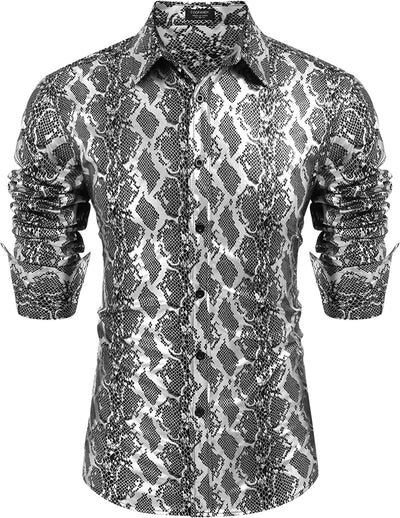 Luxury Design Floral Dress Shirt (US Only) Shirts COOFANDY Store Pat11 S 