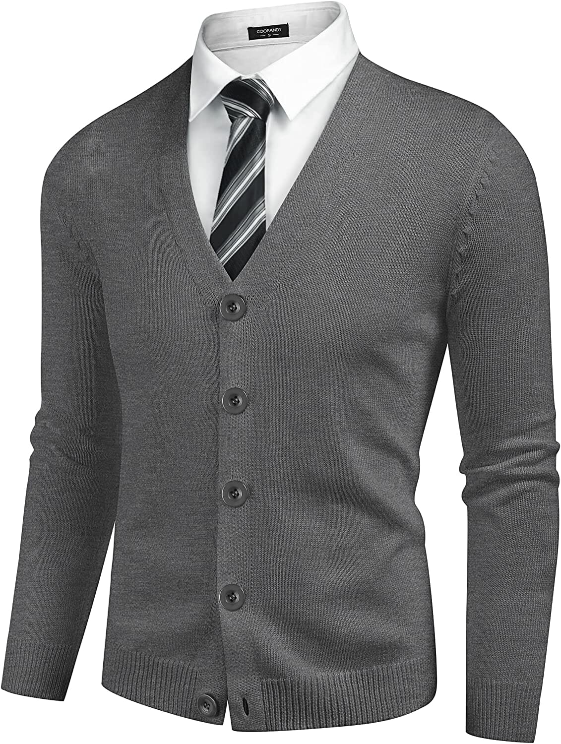 Button Sweater Coofandy V Neck Knitted Sweater - Casual & Formal – COOFANDY