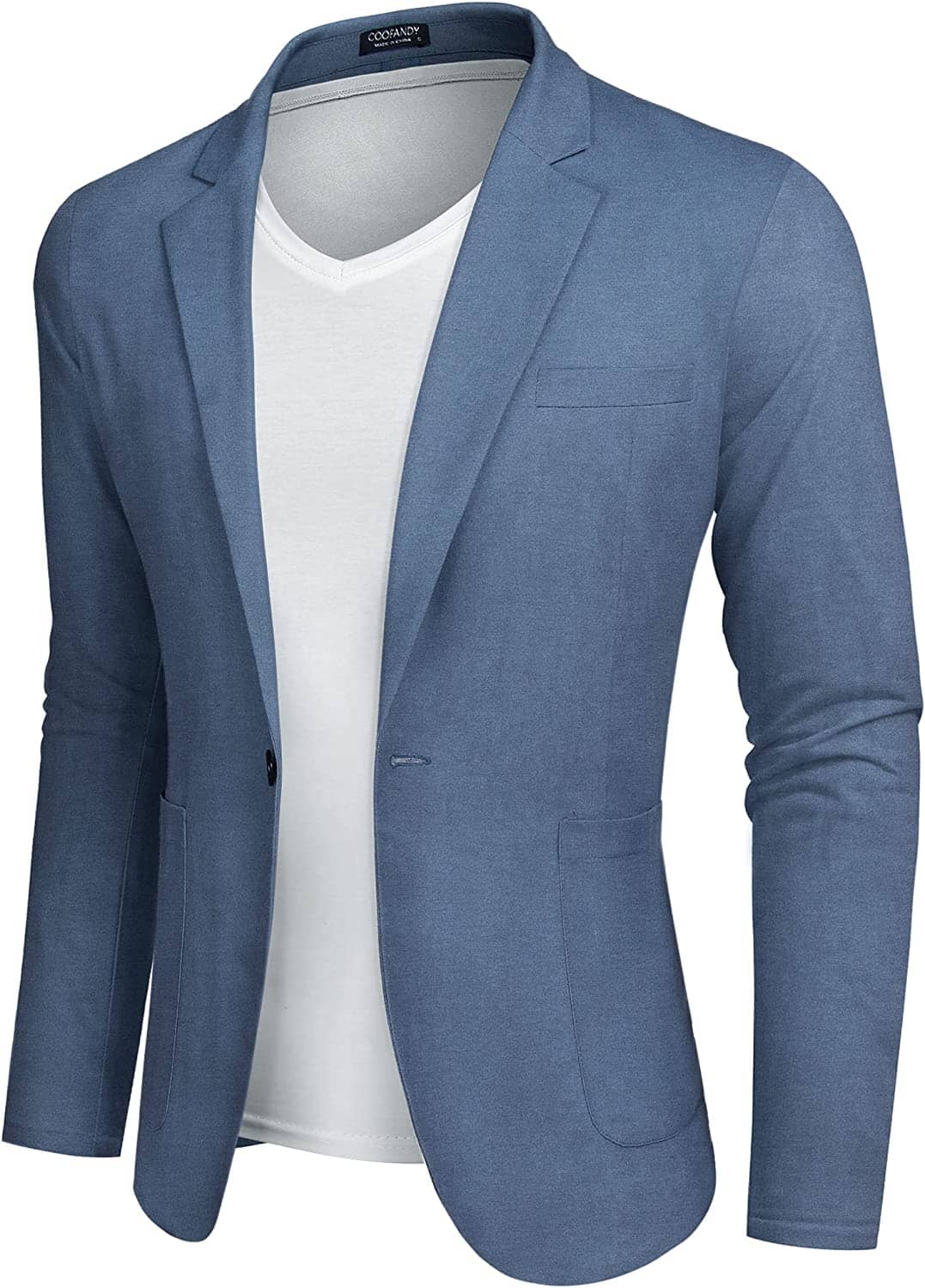 Casual Regular Fit Lightweight Linen Blazer (US Only) Blazer COOFANDY Store Blue XS 