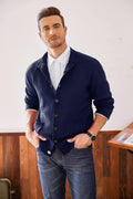 Stand Collar Button Down Knitted Cardigan with Pockets (US Only) Cardigans COOFANDY Store 