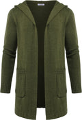 Lightweight Knitted Cardigan Sweaters with Pockets (US Only) Coat COOFANDY Store Army Green S 