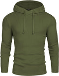 COOFANDY Mens Knitted Hooded Sweater Thick Warm Hoodies Pullover Fashion Casual Sweatshirt Coofandy&