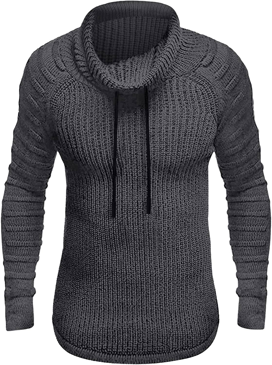 Coofandy Knitted Turtleneck Sweater (US Only) Fashion Hoodies & Sweatshirts COOFANDY Store Grey Small 