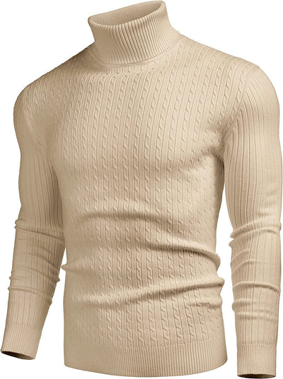 Twist Patterned Pullover Knitted Sweater (US Only) Sweater COOFANDY Store 