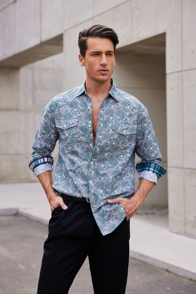 Floral Dress Slim Shirt