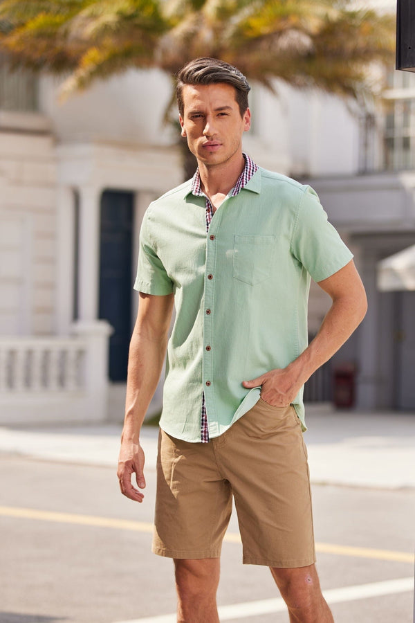 Coofandy Casual Denim Work Shirts (US Only) Shirts coofandy Chambray S 