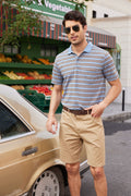 Coofandy Striped Polo Shirts (US Only) Polos coofandy 