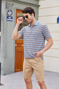 Coofandy Striped Polo Shirts (US Only) Polos coofandy 